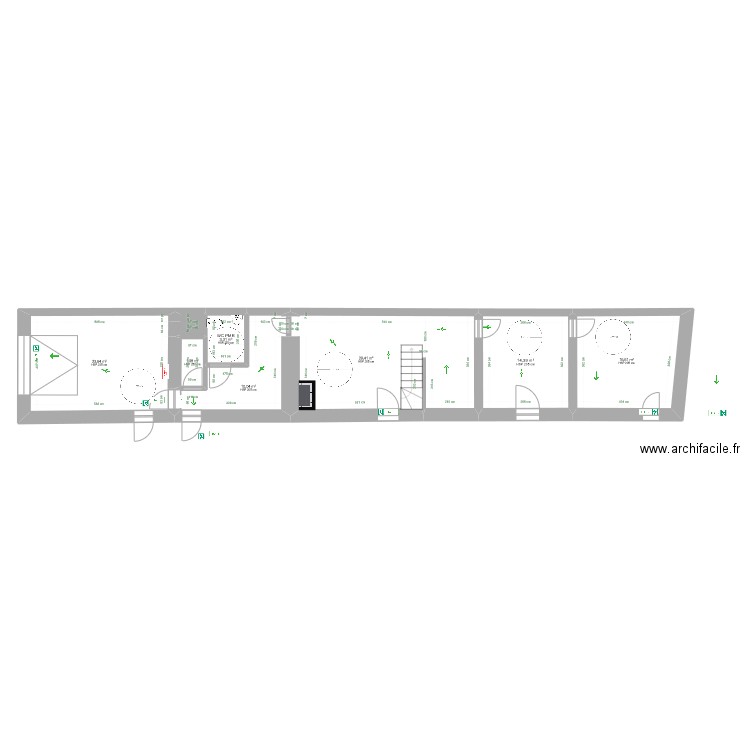 Manoir-LDH3. Plan de 8 pièces et 100 m2