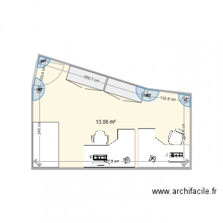Bureau 3 Support. Plan de 0 pièce et 0 m2