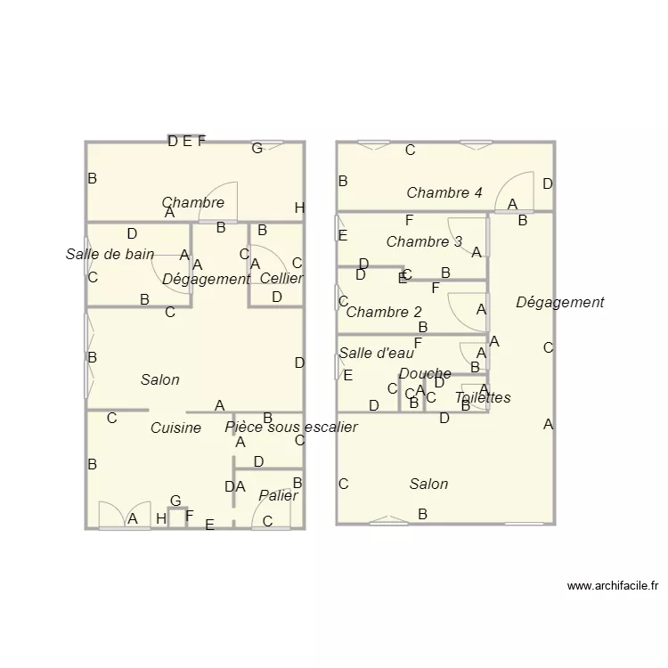 Croquis SHAMETI. Plan de 