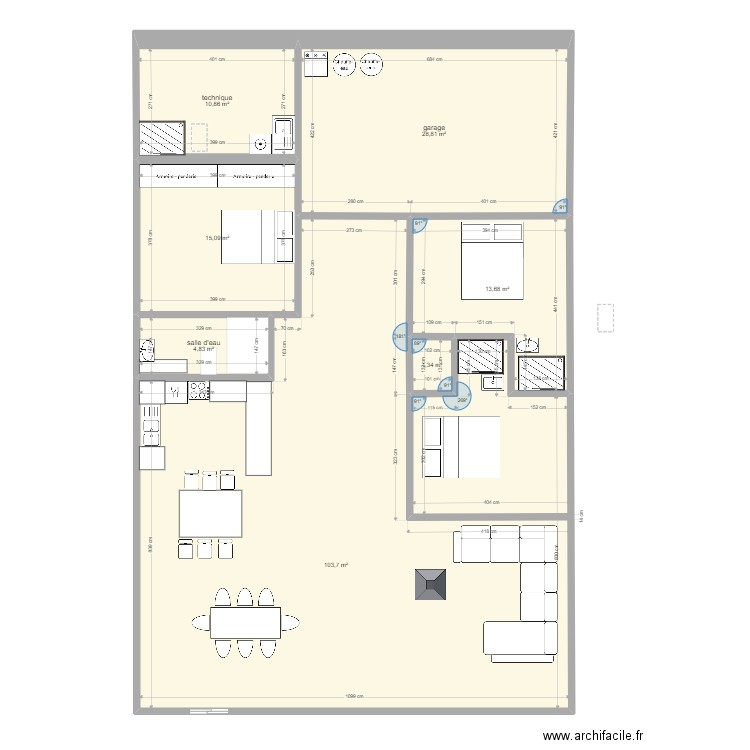 Maison 1. Plan de 0 pièce et 0 m2