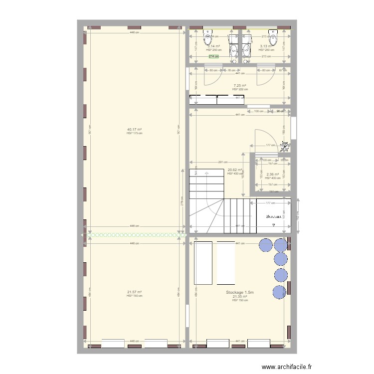 iCARE nouveaux bureaux idée. Plan de 0 pièce et 0 m2