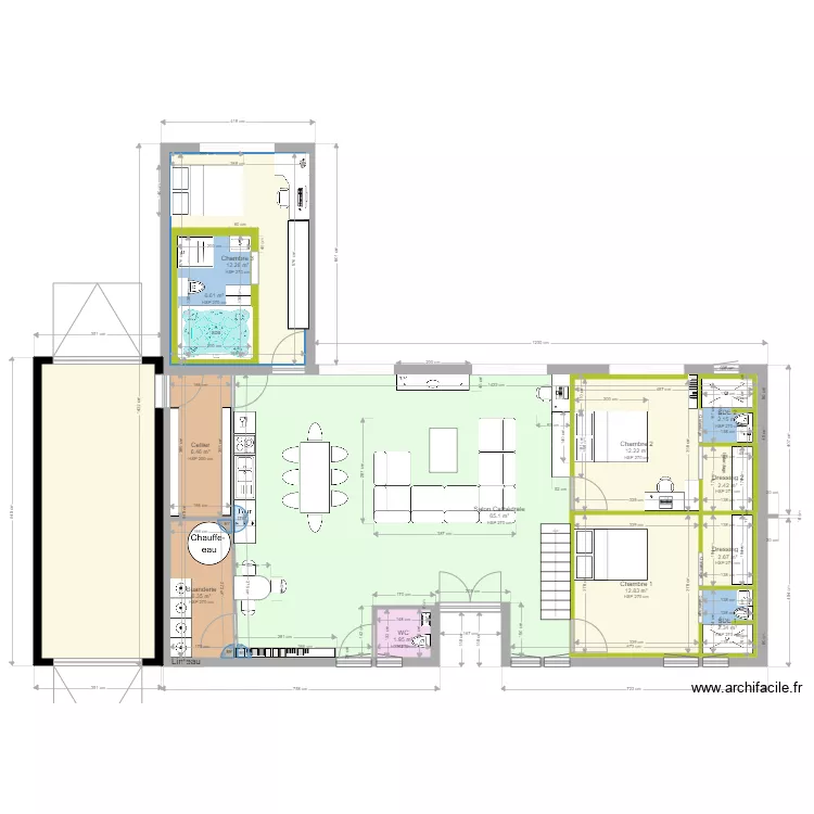 Maison Mansart 3. Plan de 