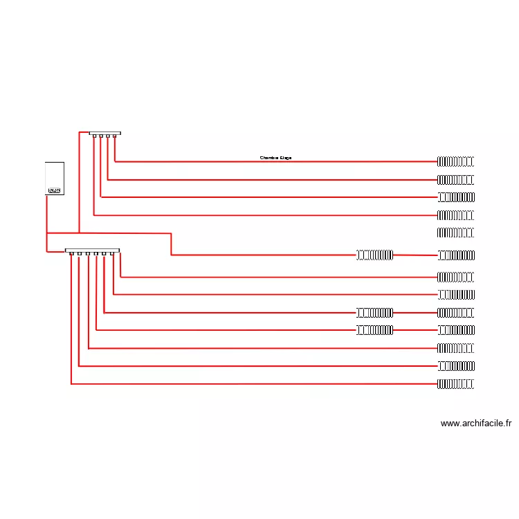 Chauffage Maison. Plan de 