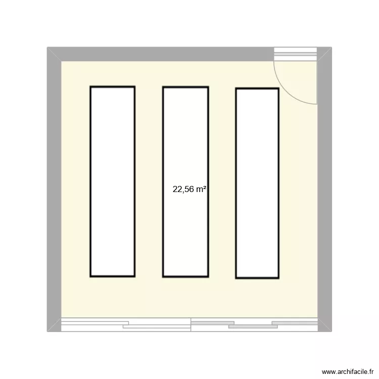 garage musée. Plan de 1 et 23 m² garage musée. Plan de 1 et 23 m²