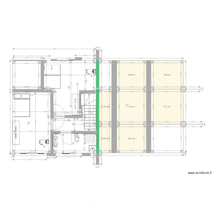 grarage rené maison 2bis. Plan de 0 pièce et 0 m2