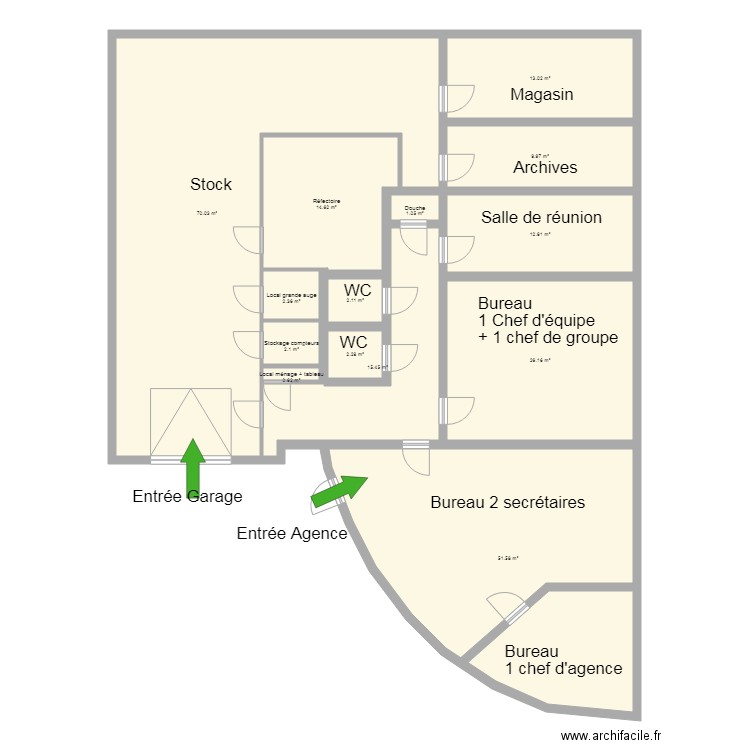 Plan Agence Metz 25 juin 2018. Plan de 0 pièce et 0 m2