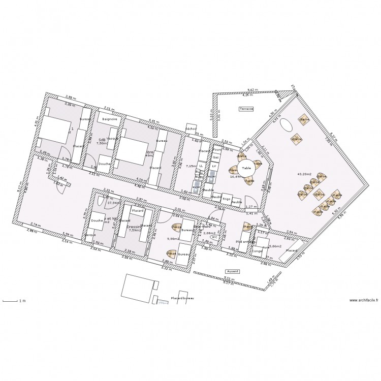 PP 3 chambres. Plan de 0 pièce et 0 m2
