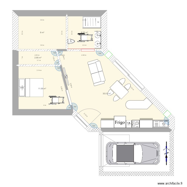 Projet PMR. Plan de 0 pièce et 0 m2