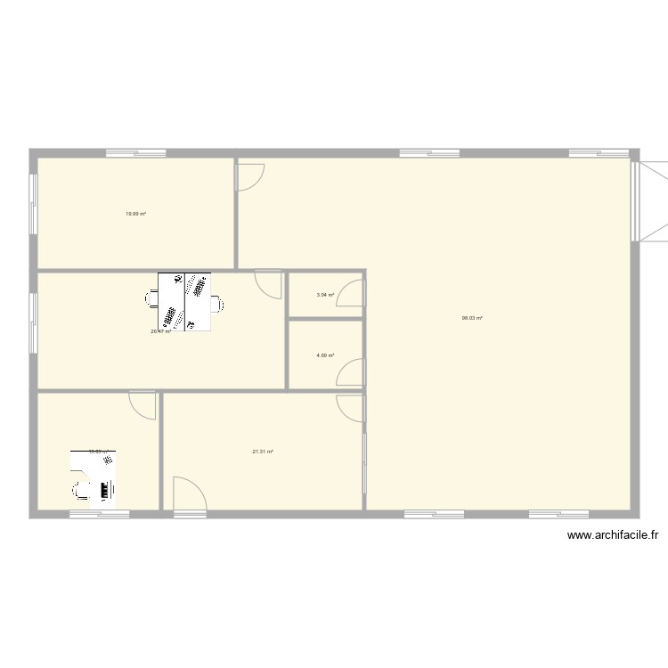 Bâtiment v2. Plan de 0 pièce et 0 m2
