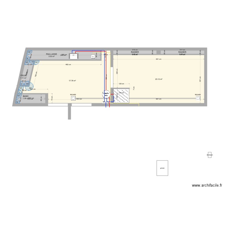 salle sport. Plan de 0 pièce et 0 m2