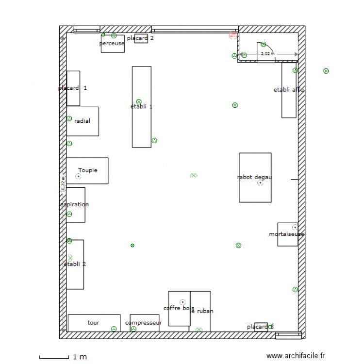 aménagement atelier 05. Plan de 0 pièce et 0 m2