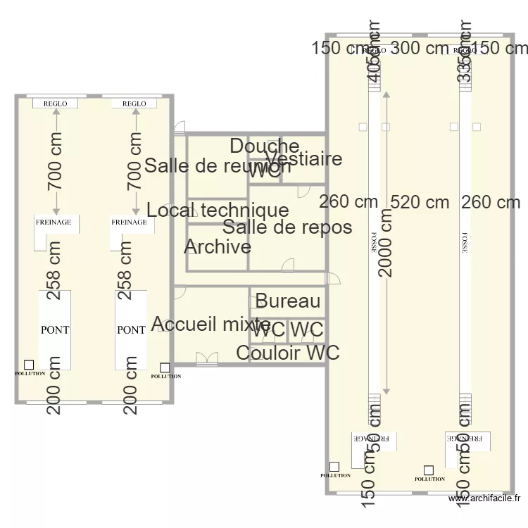 PL interieur. Plan de 