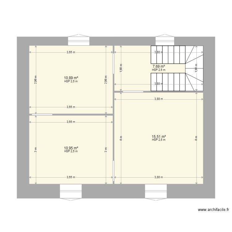 Etage . Plan de 0 pièce et 0 m2