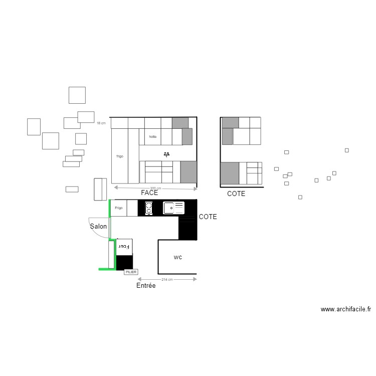 AVANT CUISINE. Plan de 0 pièce et 0 m2