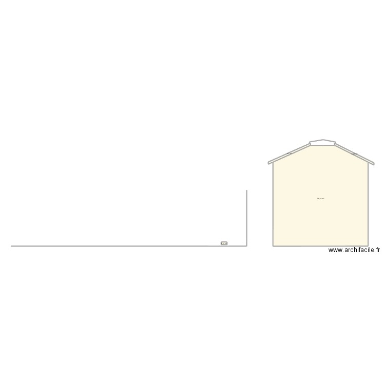 DP4 PLAN DES FACADES ET DES TOITURES AN. Plan de 4 pièces et 73 m2