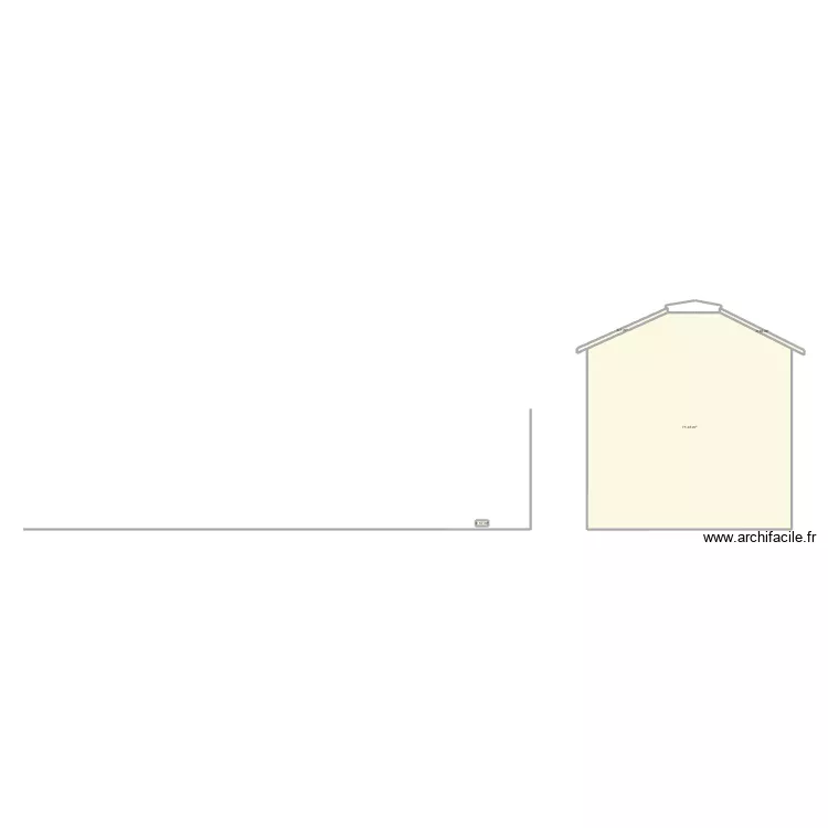 DP4 PLAN DES FACADES ET DES TOITURES AN. Plan de 