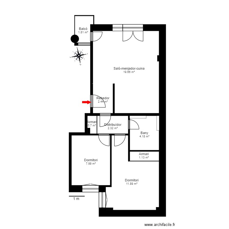 ED ROLLS ESCALA B 2 2 ENCAMP. Plan de 0 pièce et 0 m2