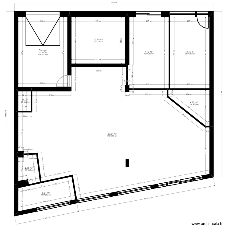 B91V159P existant. Plan de 