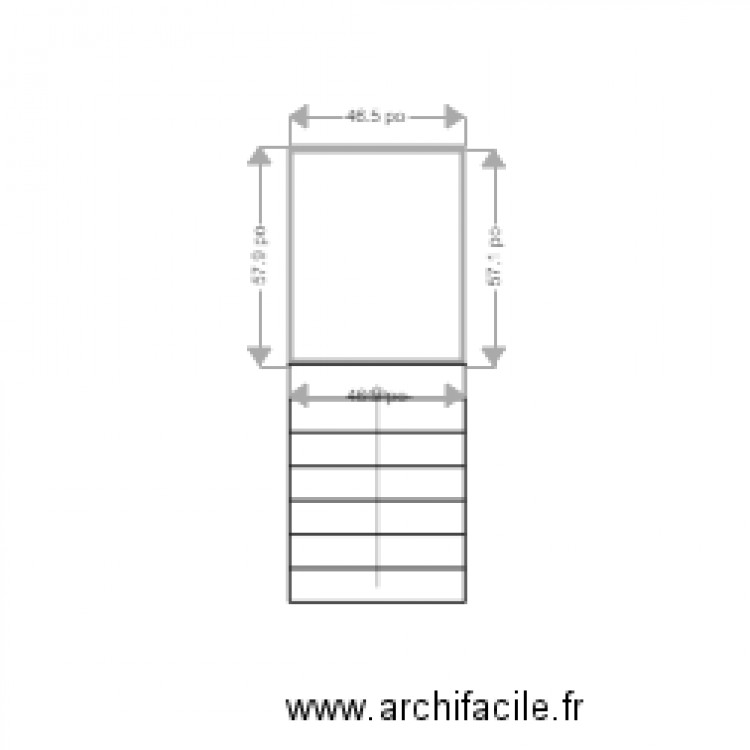 TRANSIT GALERIE  ARRIERE DROIT . Plan de 0 pièce et 0 m2