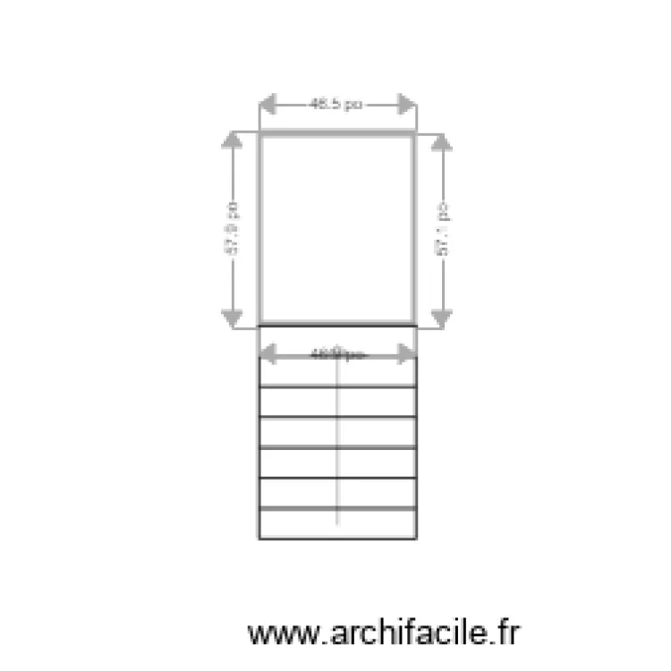 TRANSIT GALERIE  ARRIERE DROIT . Plan de 