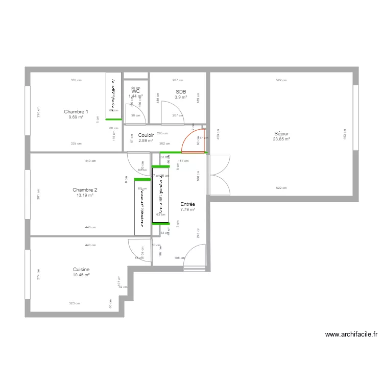 Lequeu - Projet. Plan de 
