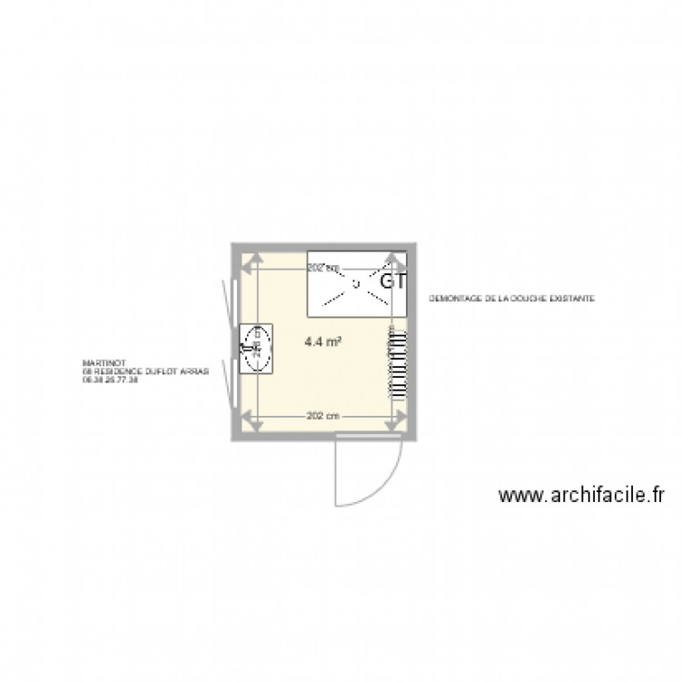 MARTINOT. Plan de 0 pièce et 0 m2