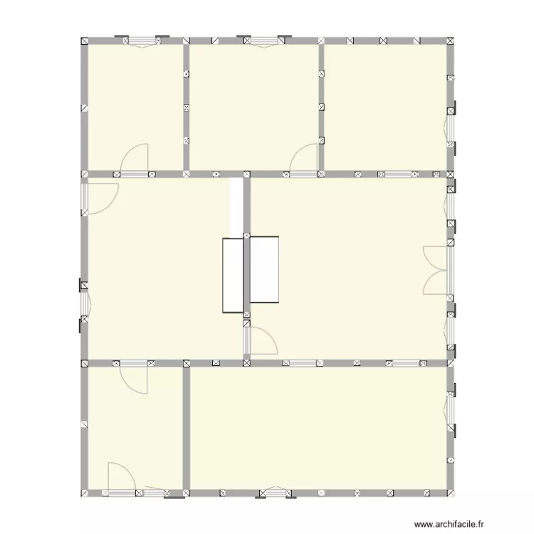 La Treille Existant sans escaliers. Plan de 