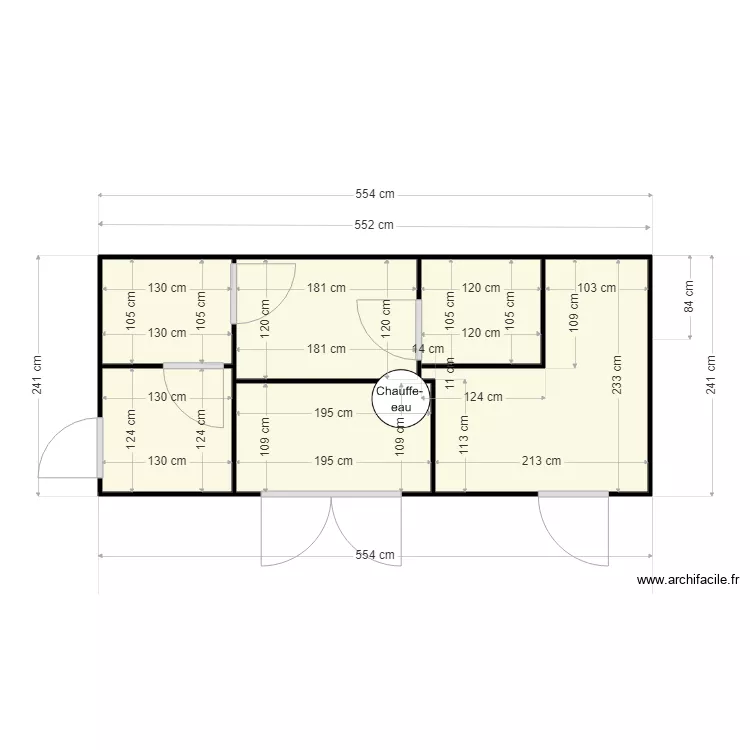 local amiante. Plan de 