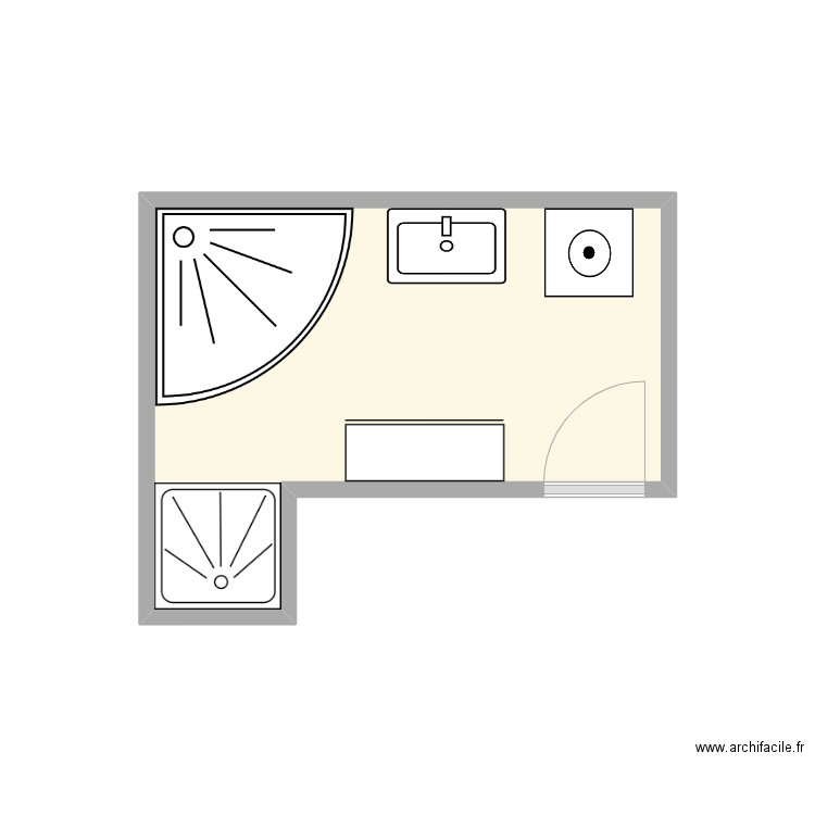 OTHE SDB existant. Plan de 0 pièce et 0 m2