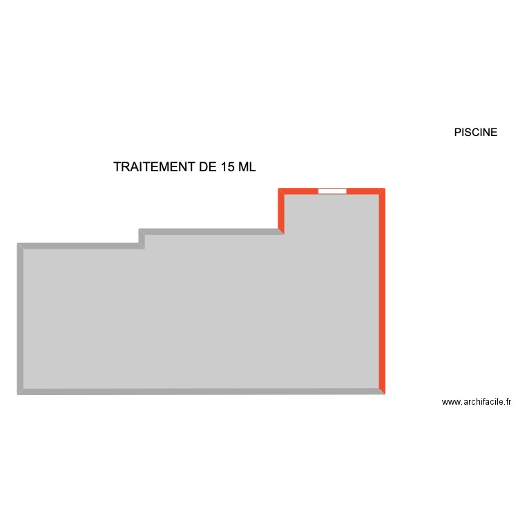 Zone POUJAUD. Plan de 1 pièce et 142 m2