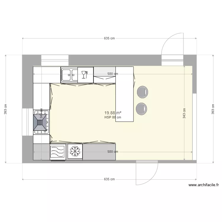 Cuisine Thumeries. Plan de Cuisine Thumeries. Plan de