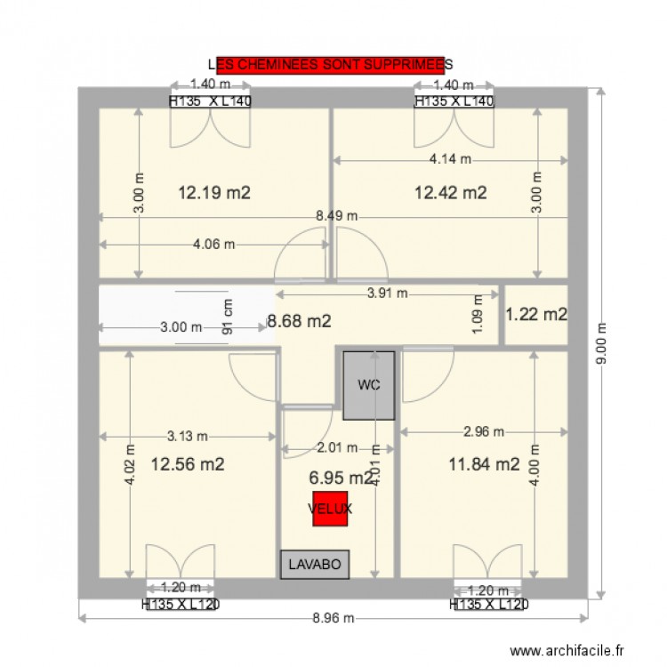 SERDAL ETAGE V1 MARS 16. Plan de 0 pièce et 0 m2