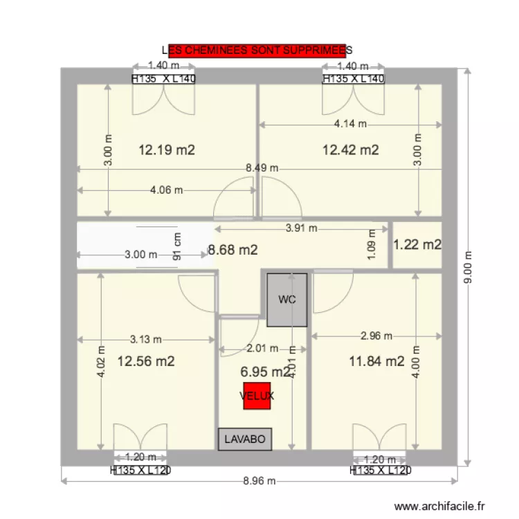 SERDAL ETAGE V1 MARS 16. Plan de 