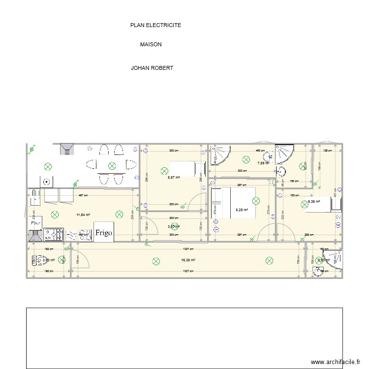 PLAN ELECTRICITE JOHAN ROBERT. Plan de 0 pièce et 0 m2