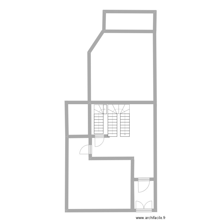 schema de principe PRIN . Plan de 1 pièce et 5 m2