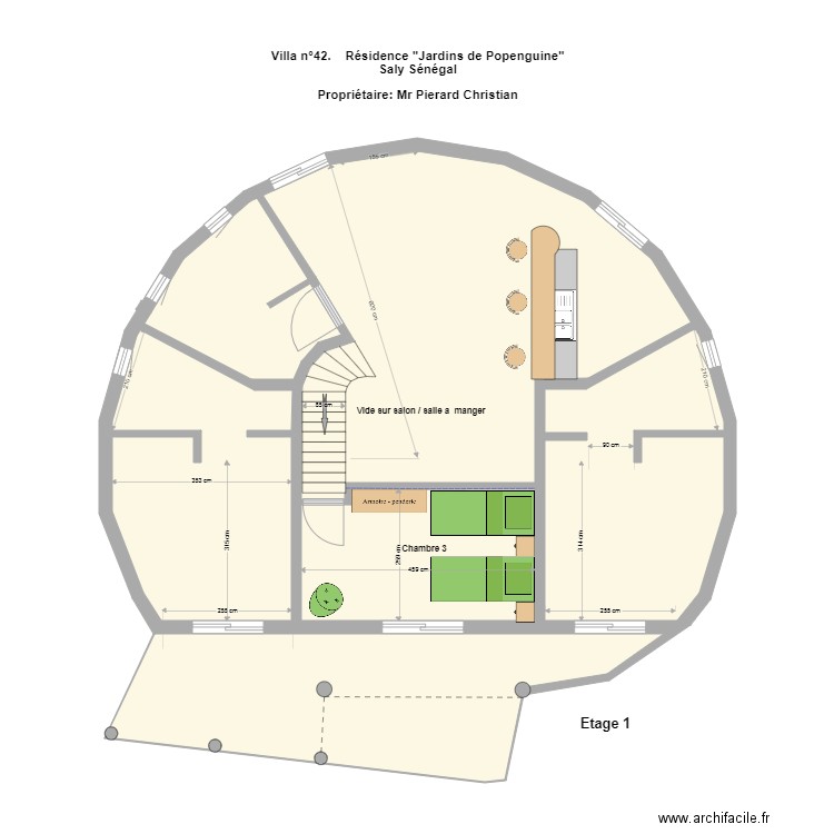 Villa teranga Etage 1. Plan de 0 pièce et 0 m2