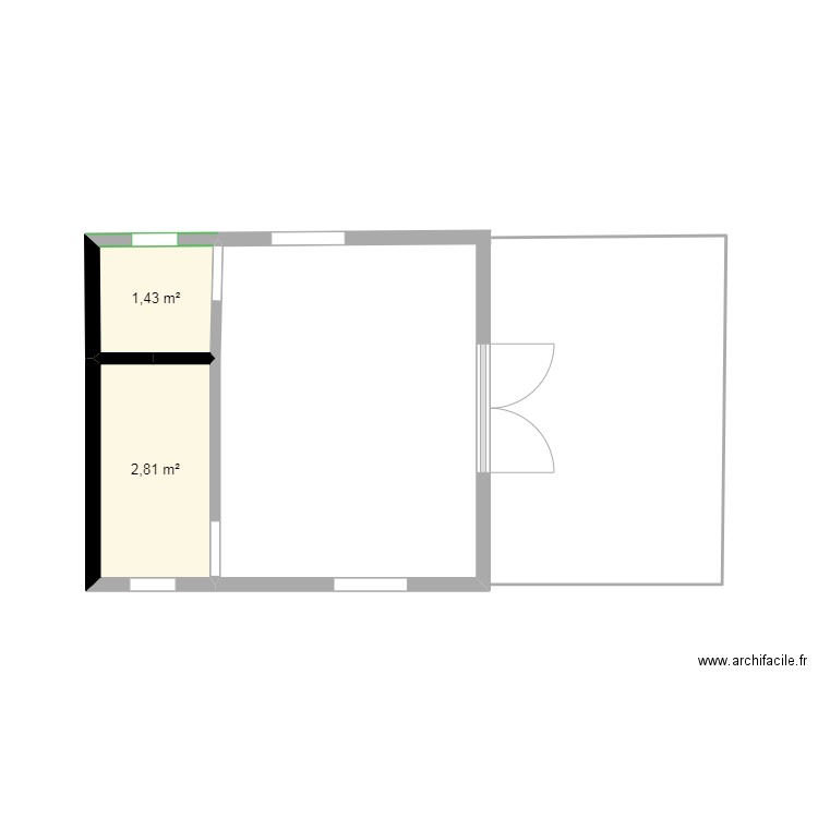 bungalow. Plan de 0 pièce et 0 m2