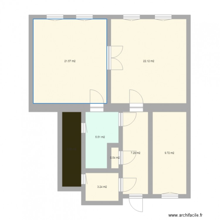 NEF 1 PLAN DE BASE 21 M. Plan de 0 pièce et 0 m2