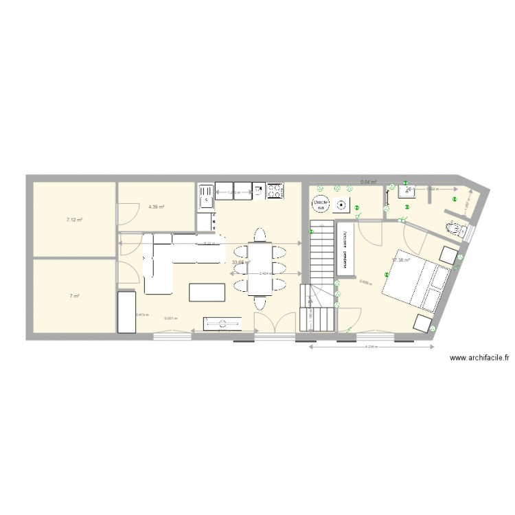 lacanau original agrandi 23 10 2016. Plan de 0 pièce et 0 m2