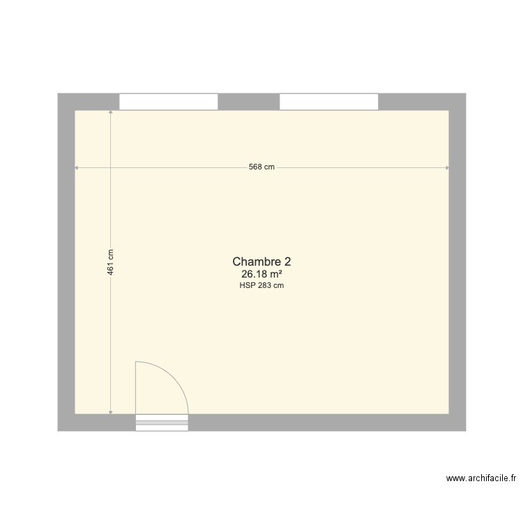 Chambre 2 Thomas et Maud. Plan de 0 pièce et 0 m2