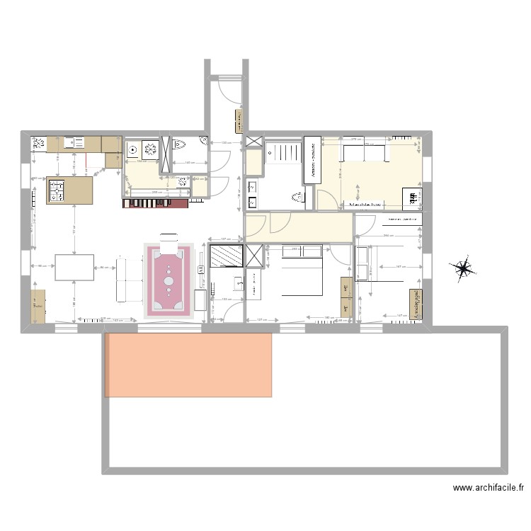 appartement2001. Plan de 7 pièces et 24 m2