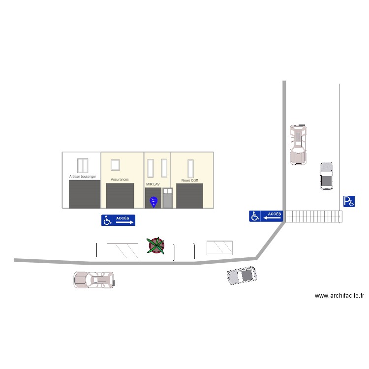 Cheminement extérieur MIRALAV. Plan de 0 pièce et 0 m2