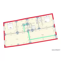 separation en 2 apparts cloison verte