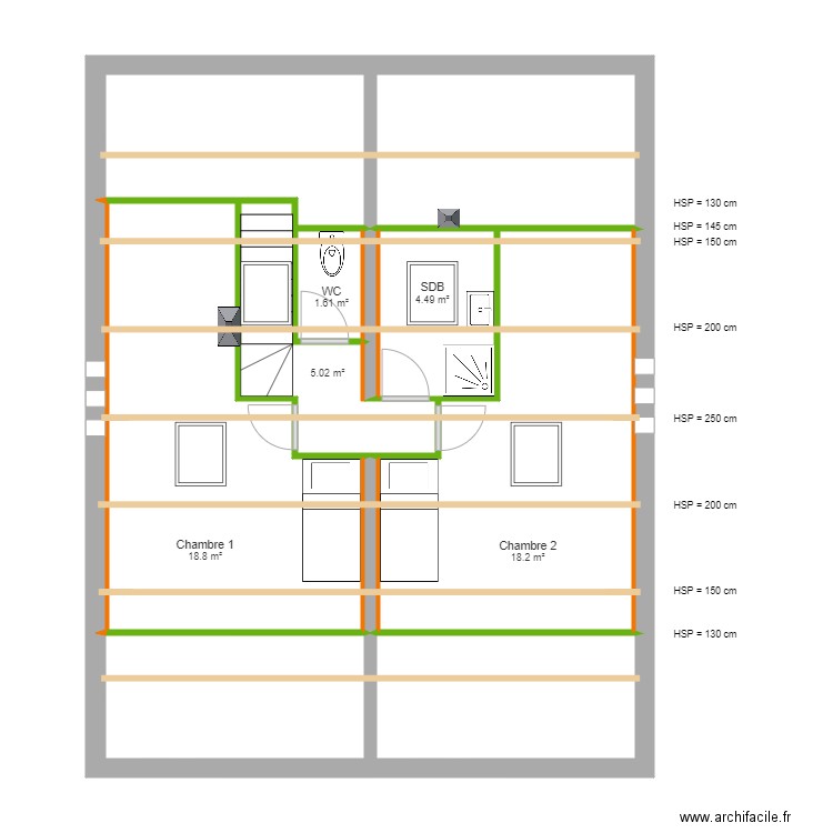 Andriam  Projet étage. Plan de 0 pièce et 0 m2