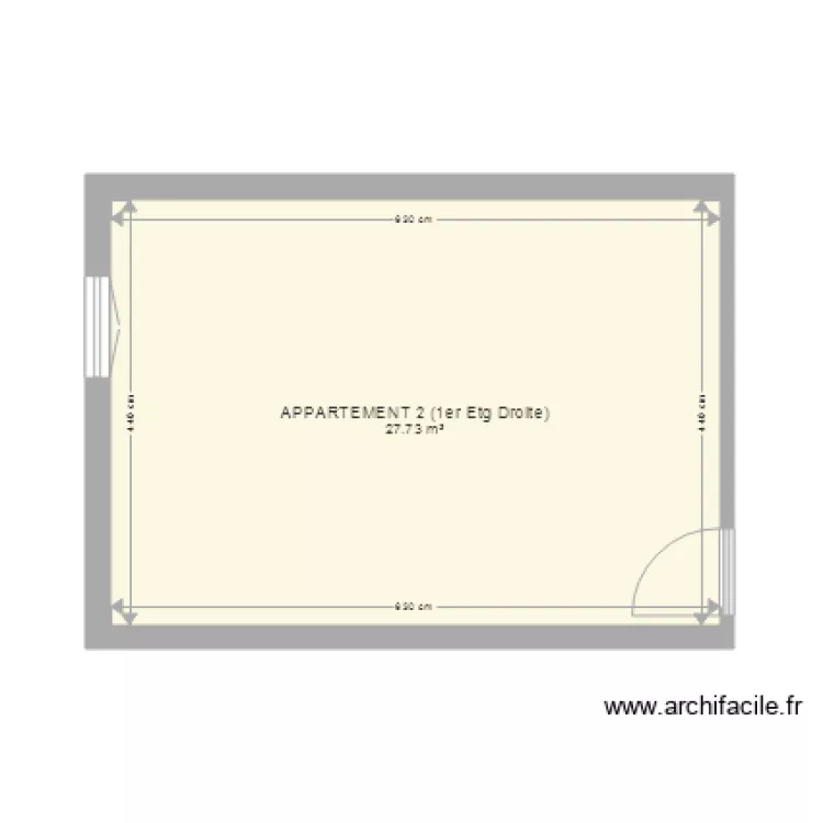 Projer SA apt2. Plan de 