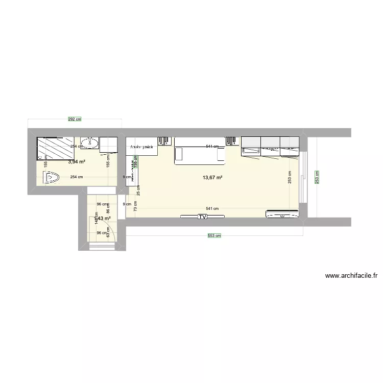 Studio Paris 7. Plan de Studio Paris 7. Plan de