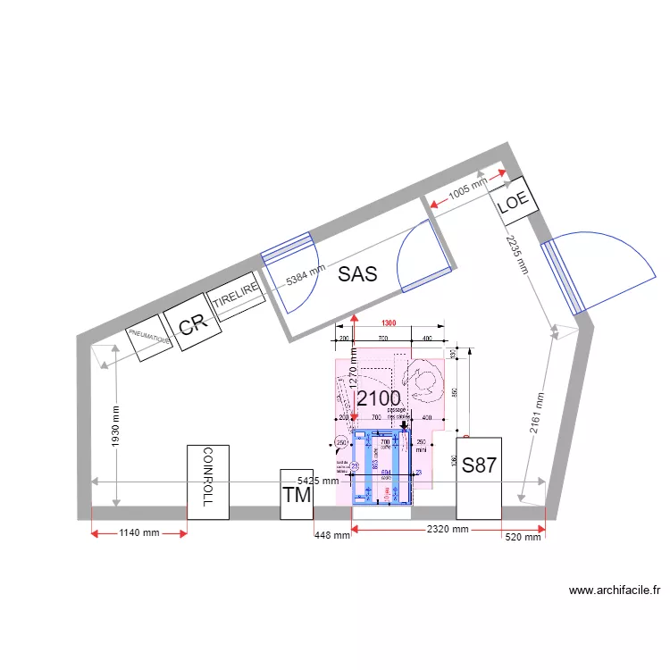 PLAN DE MASSE EXISTANT AUBAGNE 2100. Plan de 