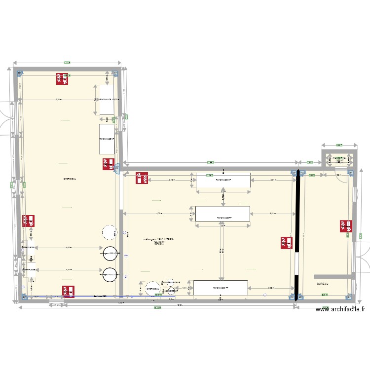 PLAN USNE OUARDANINE. Plan de 3 pièces et 227 m2