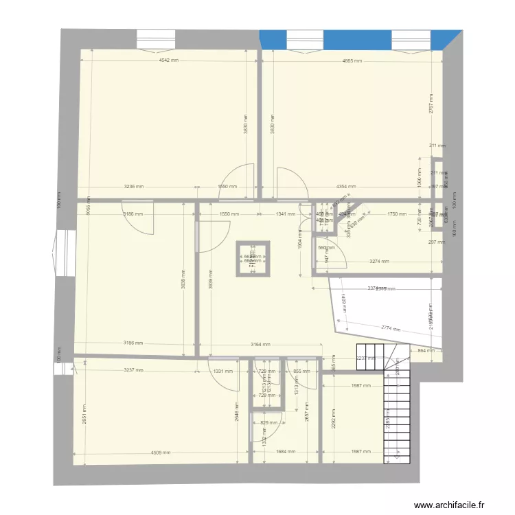 Maison ancienne LTA . Plan de 
