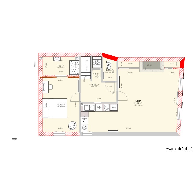 Pascale Branne 1er ETAGE1. Plan de 0 pièce et 0 m2